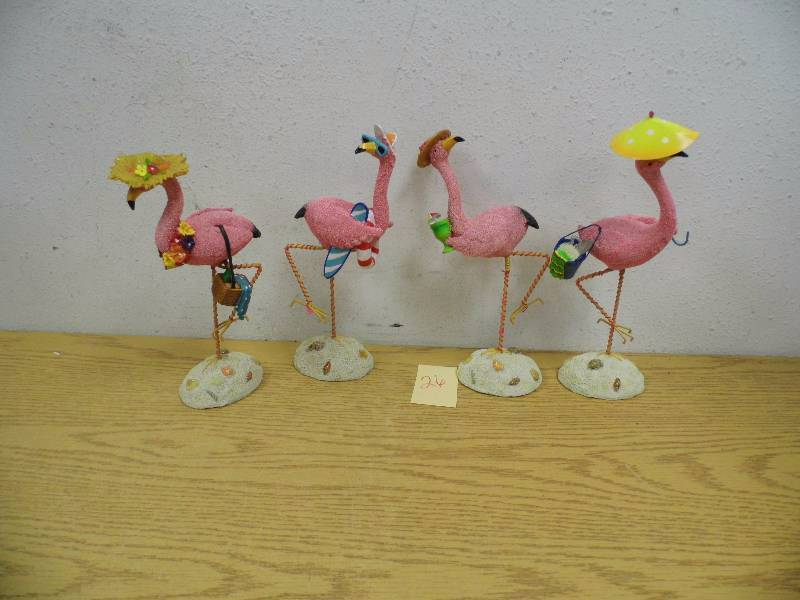 Set of 4 Flamingos