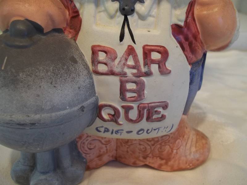 BBQ Pig with Misc Utensils