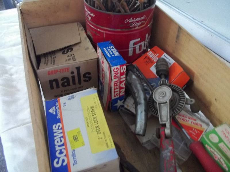 Box of Nails & Tools