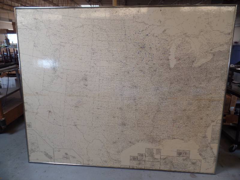 Large Framed Map