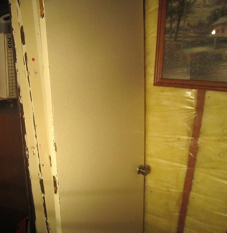 lot 306 image: White Painted Door 80 x 30