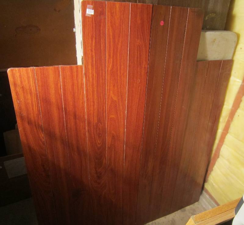 lot 311 image: Wood Panel Desk Foldable Office Desk Chair Mat
