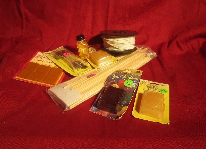 lot 316 image: Candle Making Supplies, Wicks, Colors, Scents Etc.