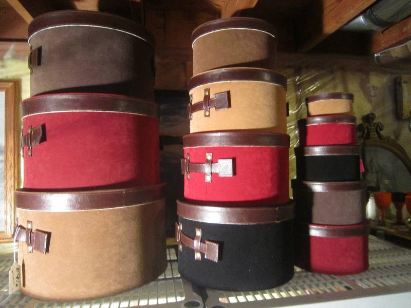 lot 351 image: Set of 12 Hat Boxes - Retail $300