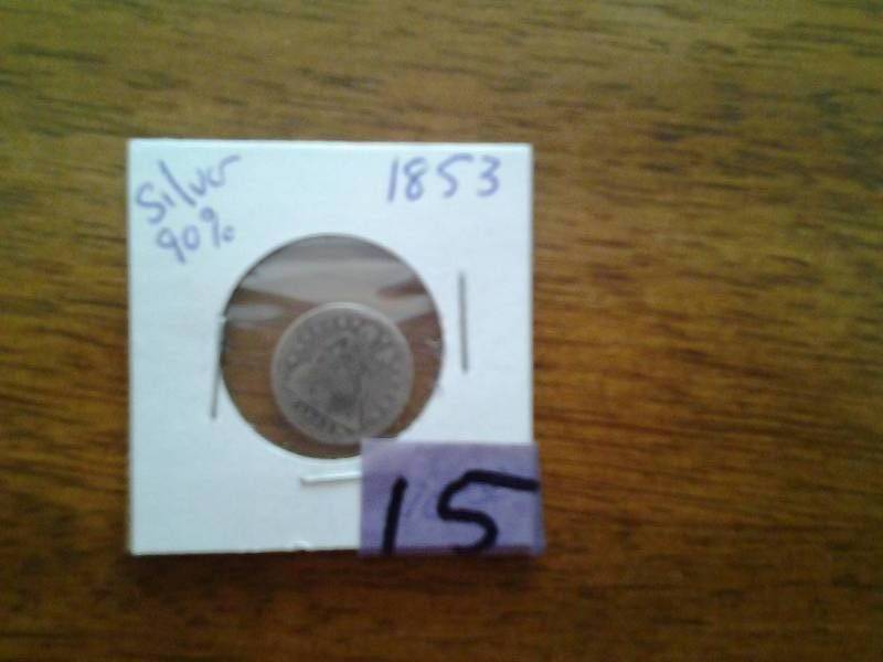 1853 Seated Dime