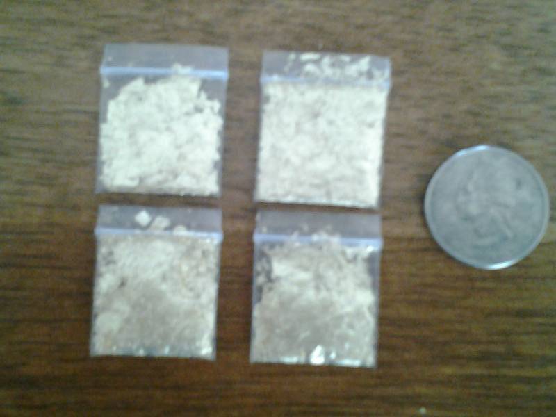4 Little Bags Of Gold Flake No Guarantee Of Quality Or Quantity