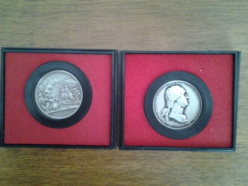 2 Pewter Comemmoratives From Americas First Medals Collection