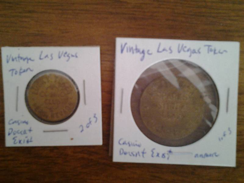Vintage Tokens From Sparks Silver Club & Cosmos Club Las Vegas