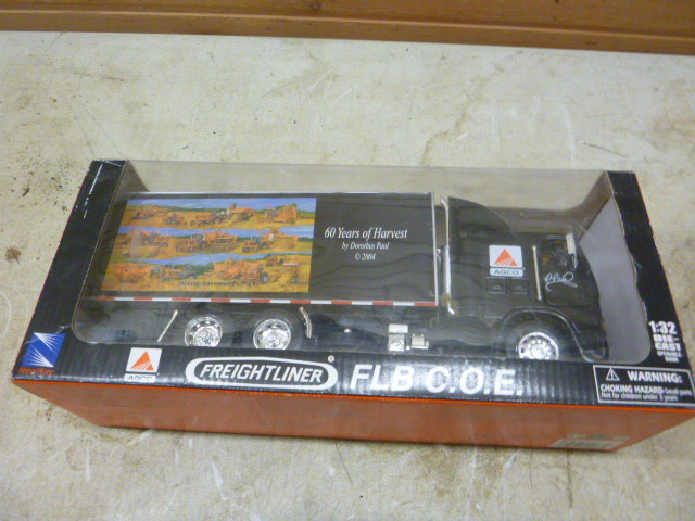 lot 16 image: Freightliner New Ray 60 Years of Harvest Die Cast Truck