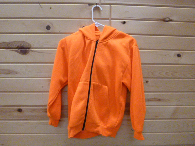 lot 33 image: Cabelas Hooded Blaze Orange Sweatshirt