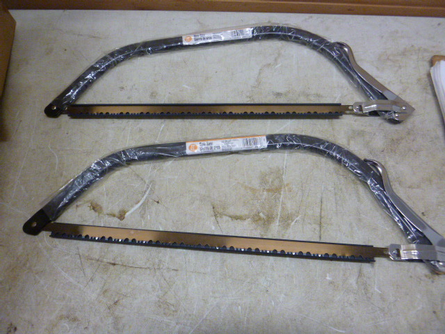 lot 47 image: 2 New Bow Saws