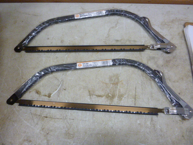 lot 48 image: 2 New Bow Saws