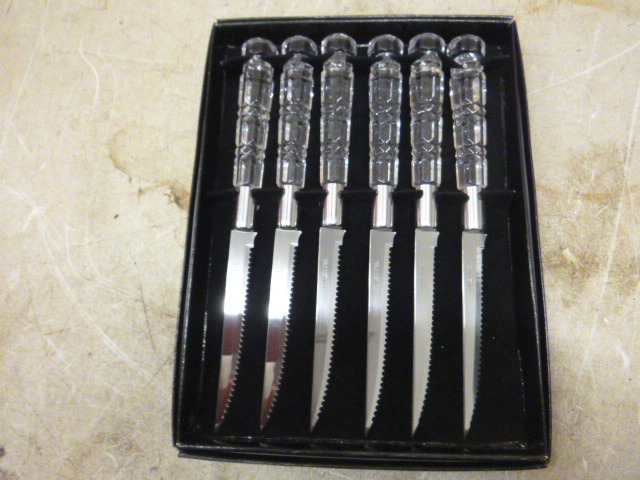 lot 97 image: Set of Illusion Steak Knives