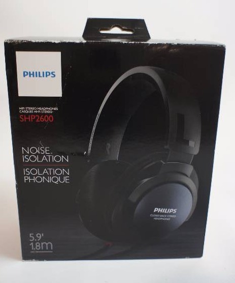 lot 4 image: Philips SHP2600 Over-Ear Headphones, Black