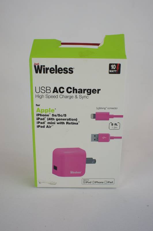 lot 12 image: Just Wireless Micro USB Mobile Battery Charger for Smartphones - Pink