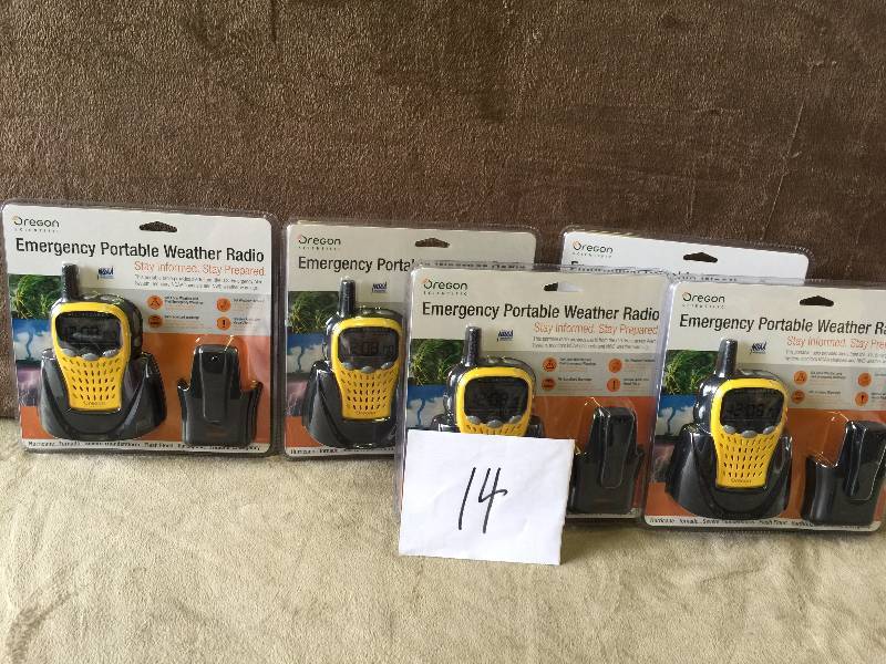 lot 14 image: Lot Of Emergency Portable Weather Radios