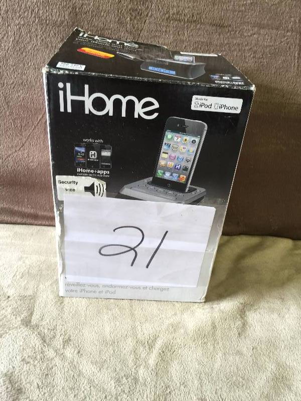lot 21 image: iHome Clock and dock station