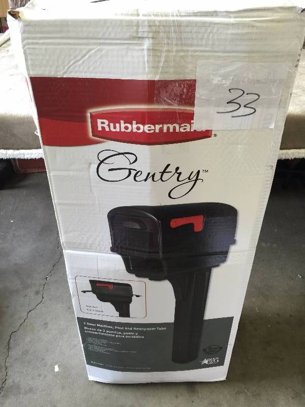 lot 33 image: Rubbermaid Mailbox
