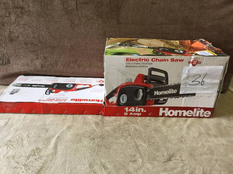 lot 36 image: Homelite 14 in Electric cHain Saw