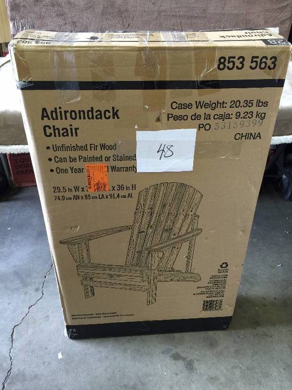 lot 48 image: Adirondack Chair