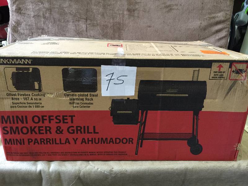 lot 75 image: Mini Offset Smoker and Grill