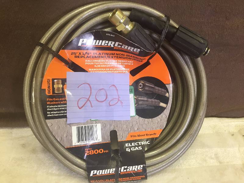lot 202 image: Power Care 25 x 14 replacement extension hose