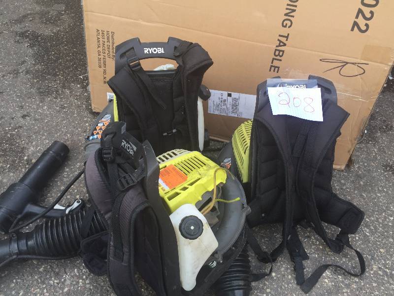 lot 208 image: Lot of 3 Back Pack Bolwers - Need repair