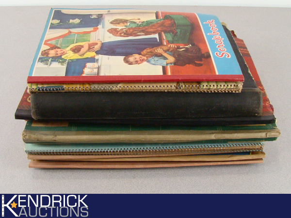 lot 23 image: 10 AntiqueVintage Scrapbooks