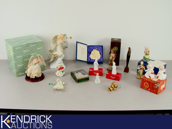 lot 31 image: Large Lot of NEW Collectible Angel Figurines, and Ornaments