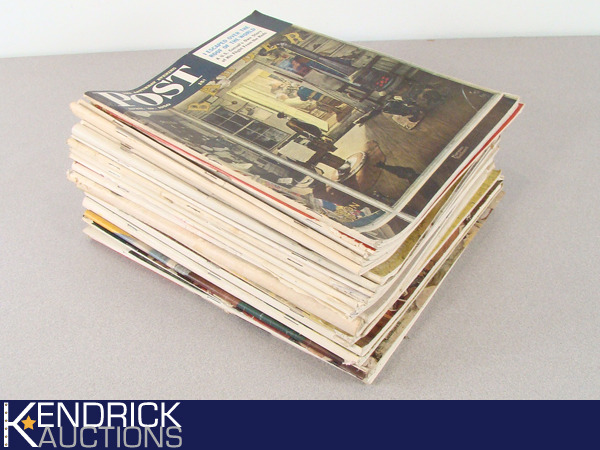 lot 43 image: 22 Vintage Norman Rockwell Saturday Evening Post Magazines