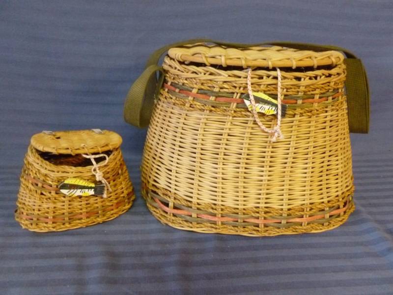 lot 24 image: Decorative Creel Baskets
