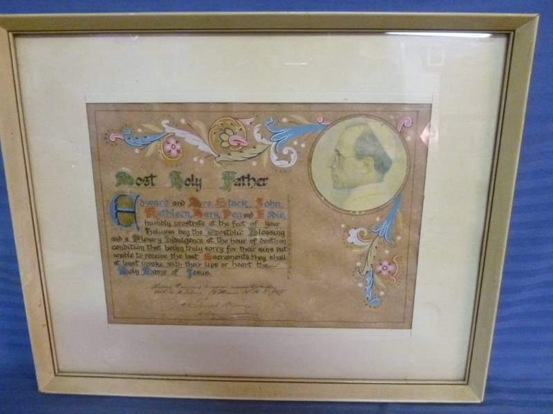 lot 62 image: Vintage Religious Picture