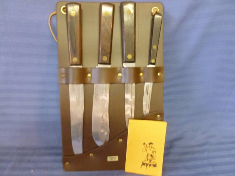 lot 92 image: Vintage Carbon Steel Knife Set
