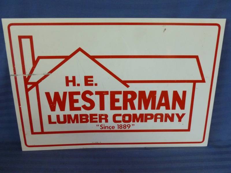 lot 122 image: Metal Sign
