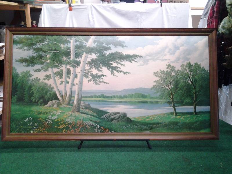 lot 2 image: Vintage Sofa Print
