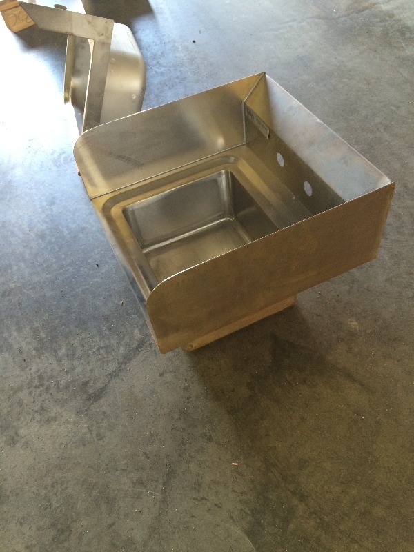 Stainless Steel Hand Sink  dimensions 16 wide x 16.5 deep x 12 high