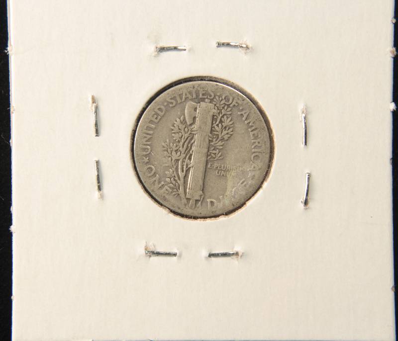 1937 MERCURY SILVER DIME VG