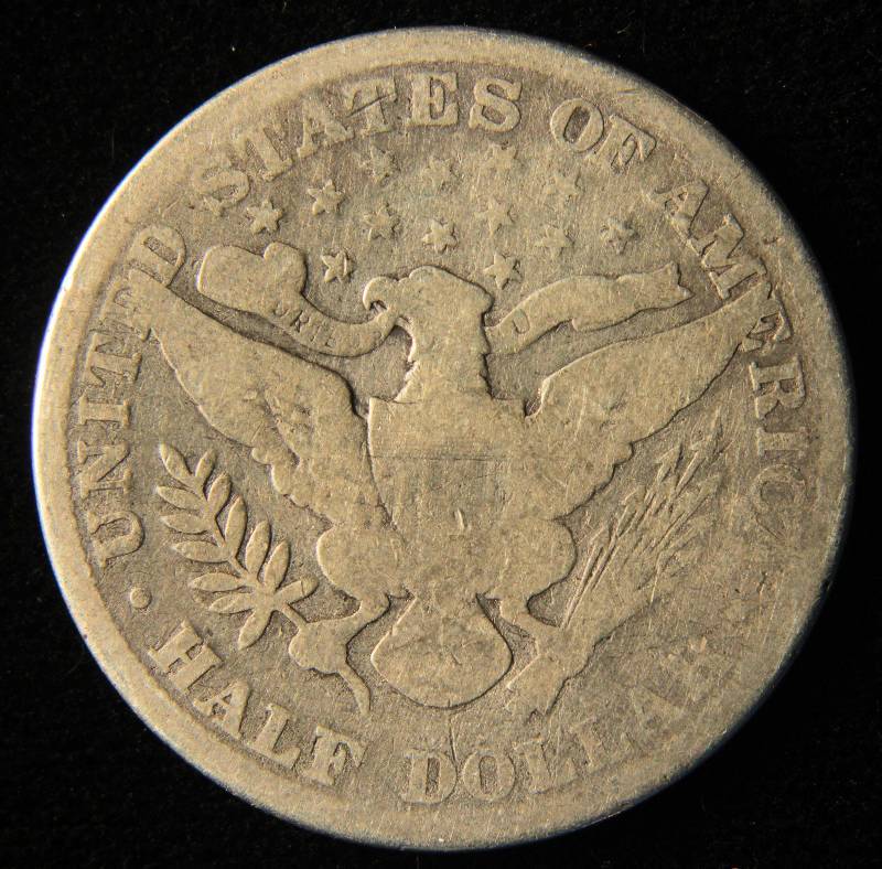 1898 BARBER SILVER HALF DOLLAR
