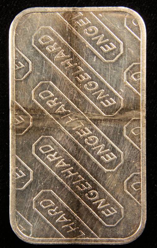 1 TROY OZ. .999 FINE SILVER ENGELHARD BAR