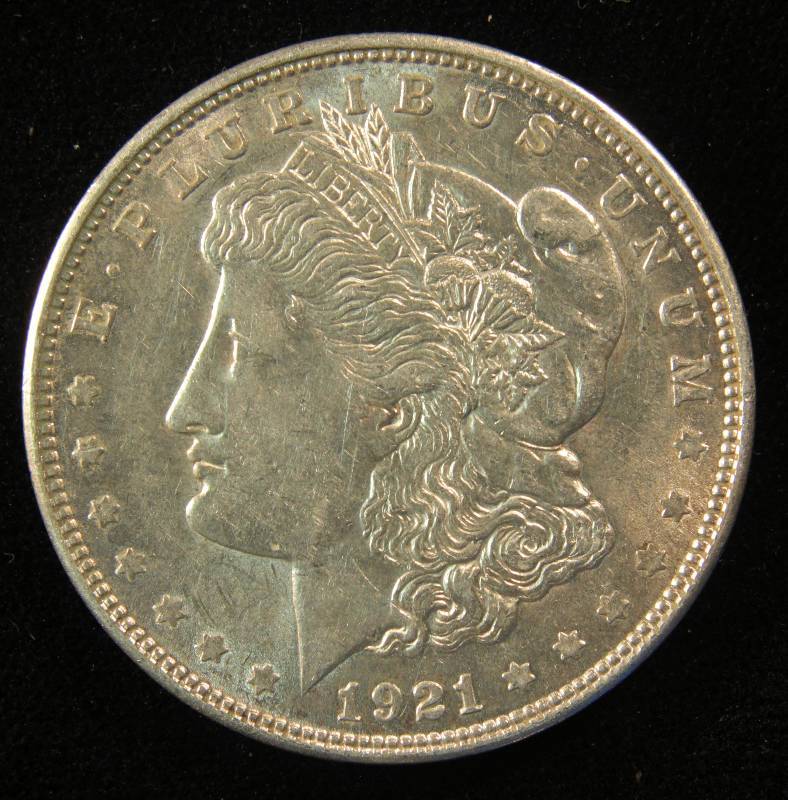 1921 D MORGAN SILVER DOLLAR AU | SEPTEMBER 16th RARE COIN AUCTION | K-BID