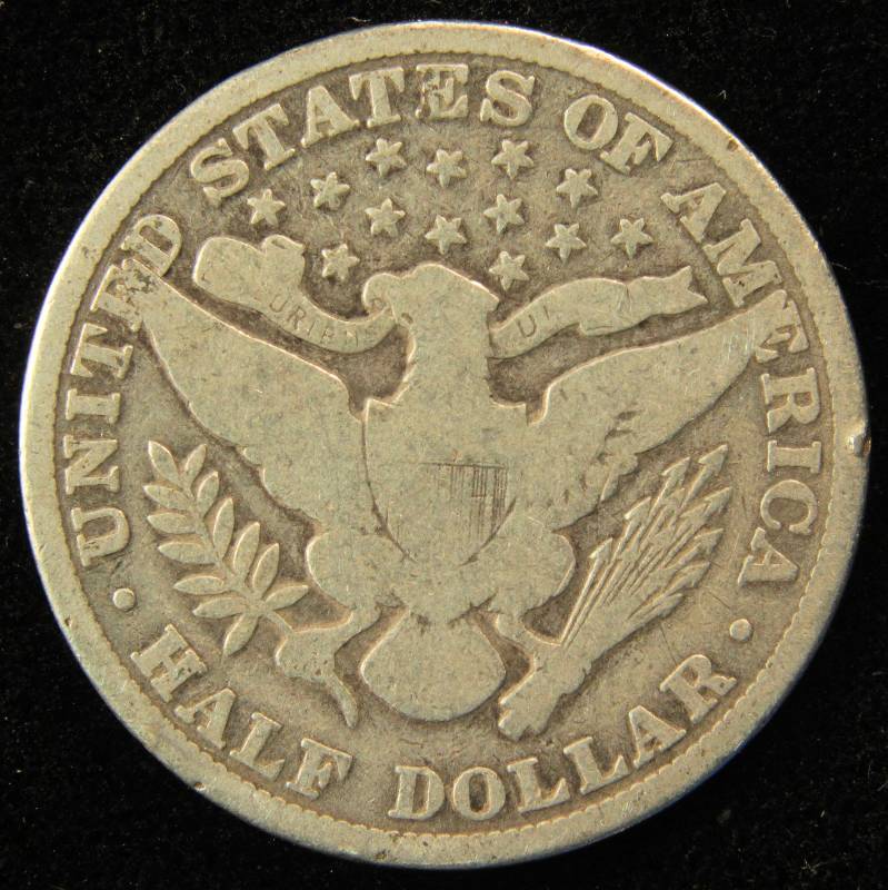 1906 BARBER SILVER HALF DOLLAR