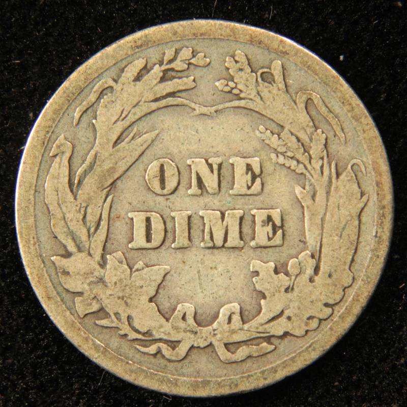 1906 BARBER SILVER DIME