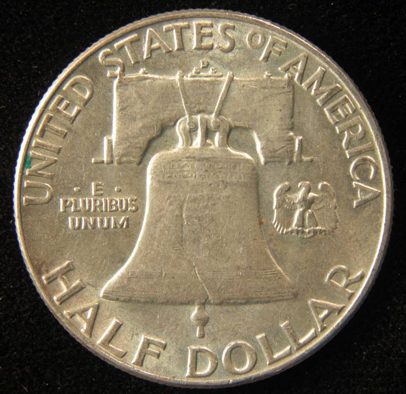 1962 D FRANKLIN SILVER HALF DOLLAR AU