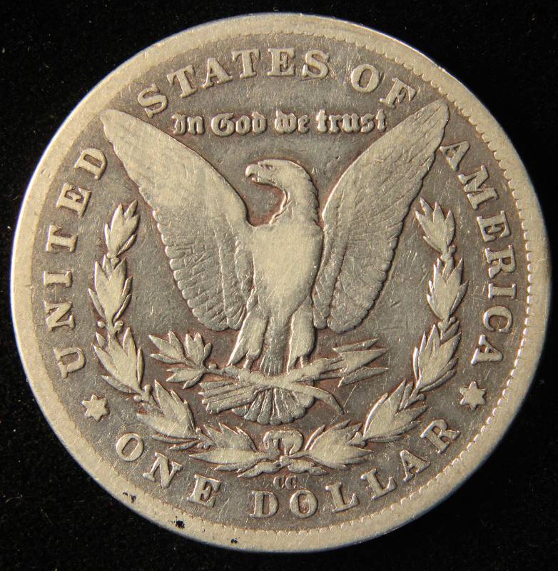 1892 CC CARSON CITY MORGAN SILVER DOLLAR CLEANED