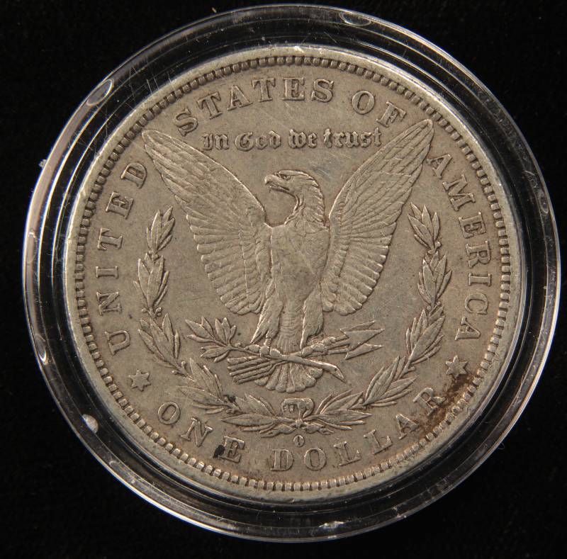 1881 O MORGAN SILVER DOLLAR VF IN AIRTITE