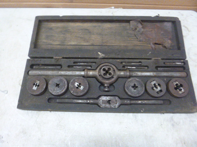 lot 113 image: Vintage Tap and Die Set