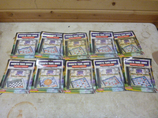 lot 159 image: 10 CD Magnetic Travel Games