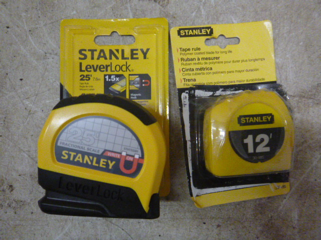 lot 166 image: 2 Stanley Tape Measures