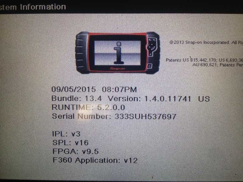 Snap-On Solus Ultra Full Function Scan Tool