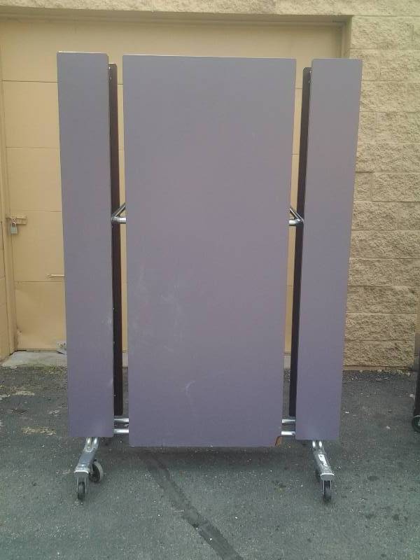 12 Ft Fold Down Lunch Room Table On Wheels
